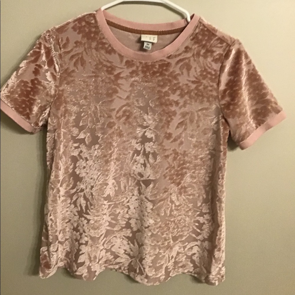 A new day velvet printed shirt